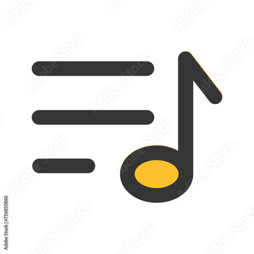 playlist Line color icon