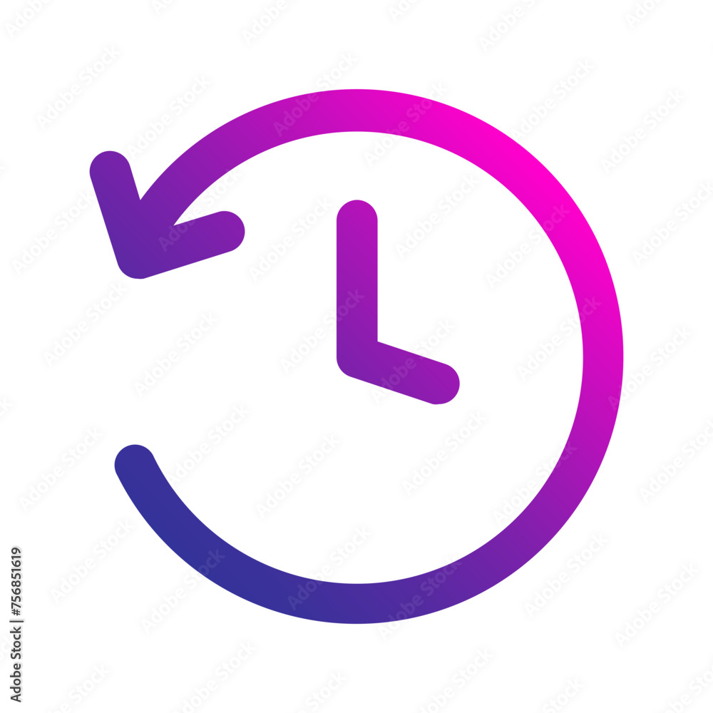 history Gradient icon history Gradient icon