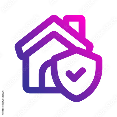 home insurance Gradient icon