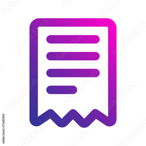 invoice Gradient icon