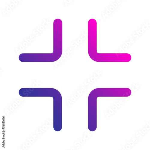 minimize Gradient icon