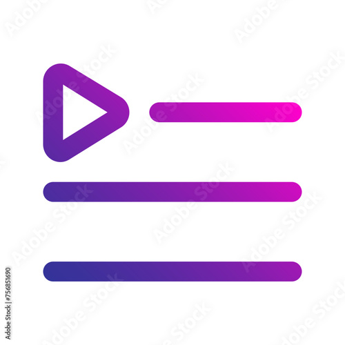 playlist Gradient icon