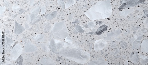 Gray quartz surface for bathroom or kitchen white countertop texture and pattern.