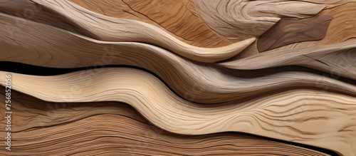 Concept of incorporating nature elements into landscape architecture and interior design - Wooden textures