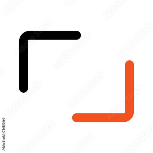 full screen Outline color icon