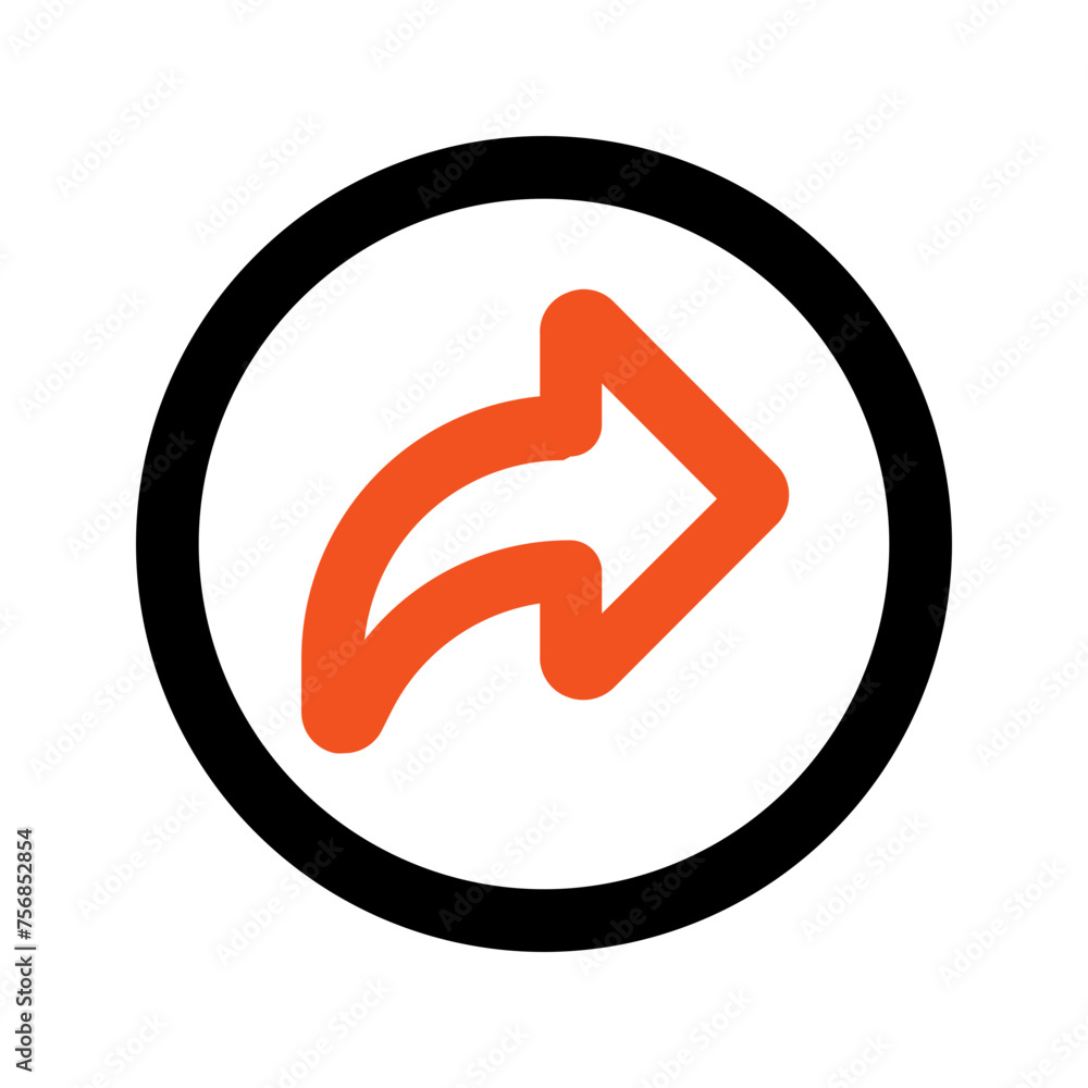 share Outline color icon