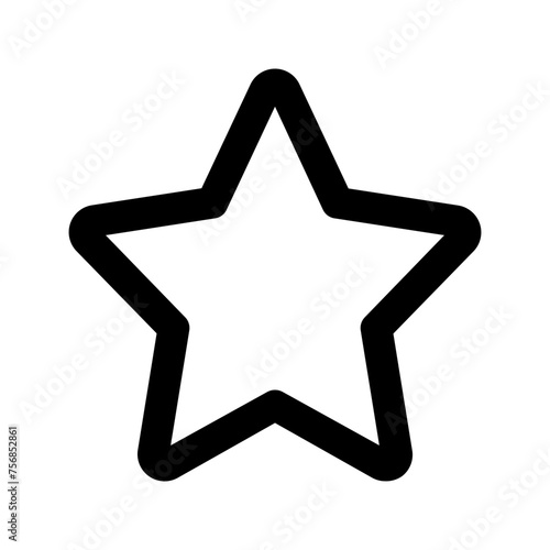 star Outline color icon
