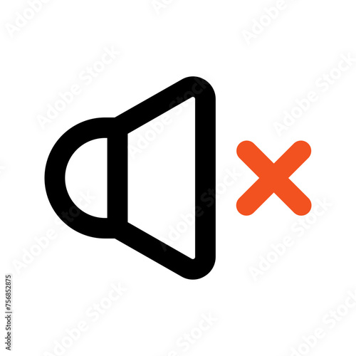 silent Outline color icon