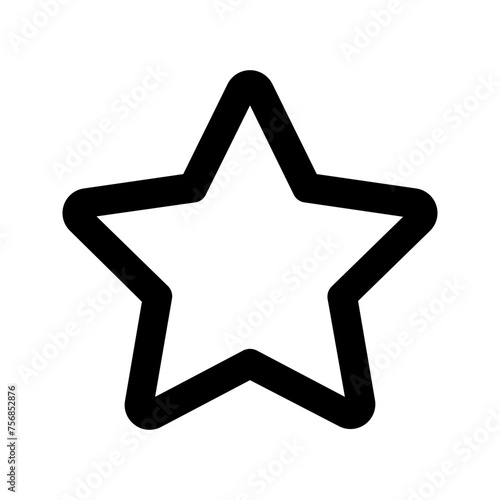 star Outline color icon