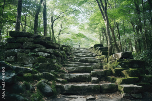                                                             stairs  cobblestone  stone stairs  forest  in the forest  old stairs