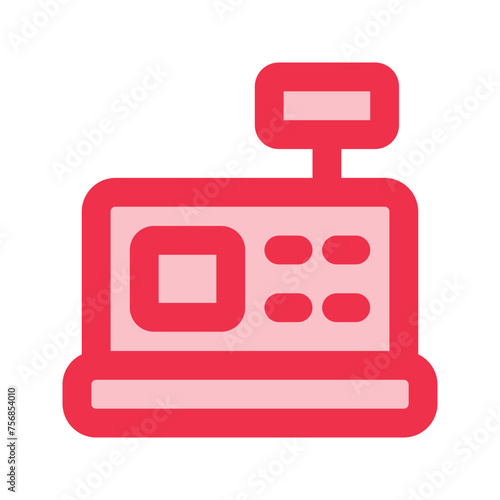 cashier Outline color icon