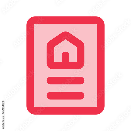 certificate Outline color icon