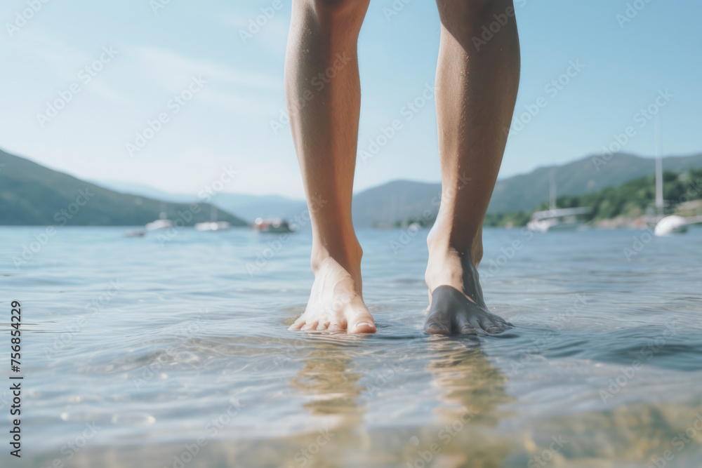 足, 足元, 裸足, 素足, 水, 水に浸った足, Foot, feet, barefoot, water, submerged foot 足, 足元, 裸足, 素足, 水, 水に浸った足, Foot, feet, barefoot, water, submerged foot
