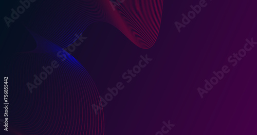 Abstract blue and pink background with flowing lines. Dynamic waves. futuristic modern dark wave background.