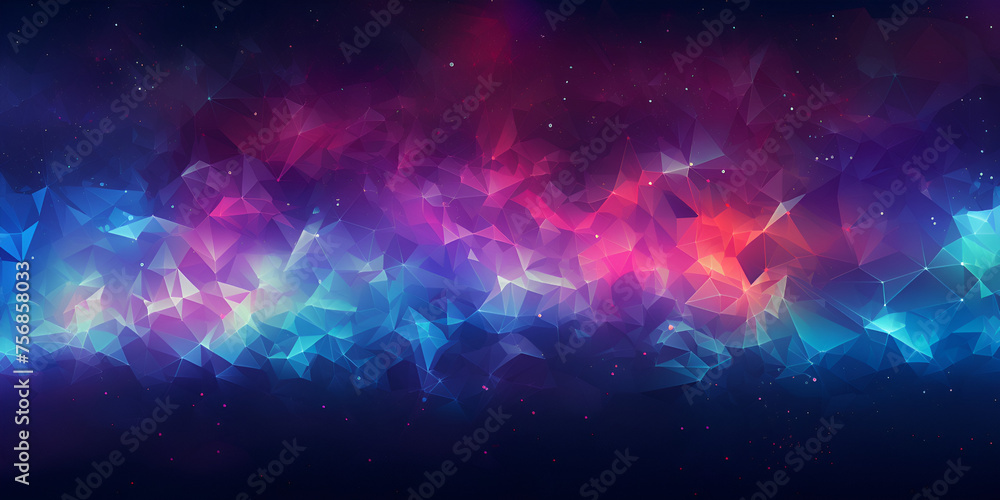 vector background of an infinite space with stars, galaxies, nebulae. bright oil stains and blots with white dots Beautiful colorful constellation in deep space background. - obrazy, fototapety, plakaty 