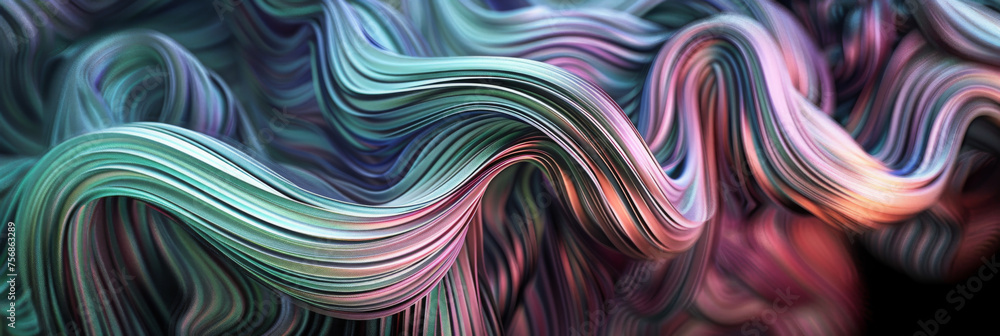 colorful lines and curves background, generative AI colorful lines and curves background, generative AI