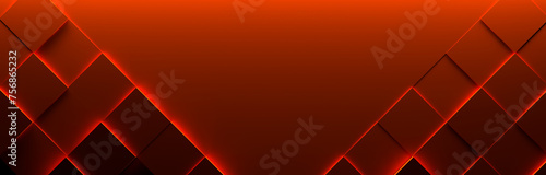 Wide Dark Red Tiled Background With Copy Space (3D Illustration)