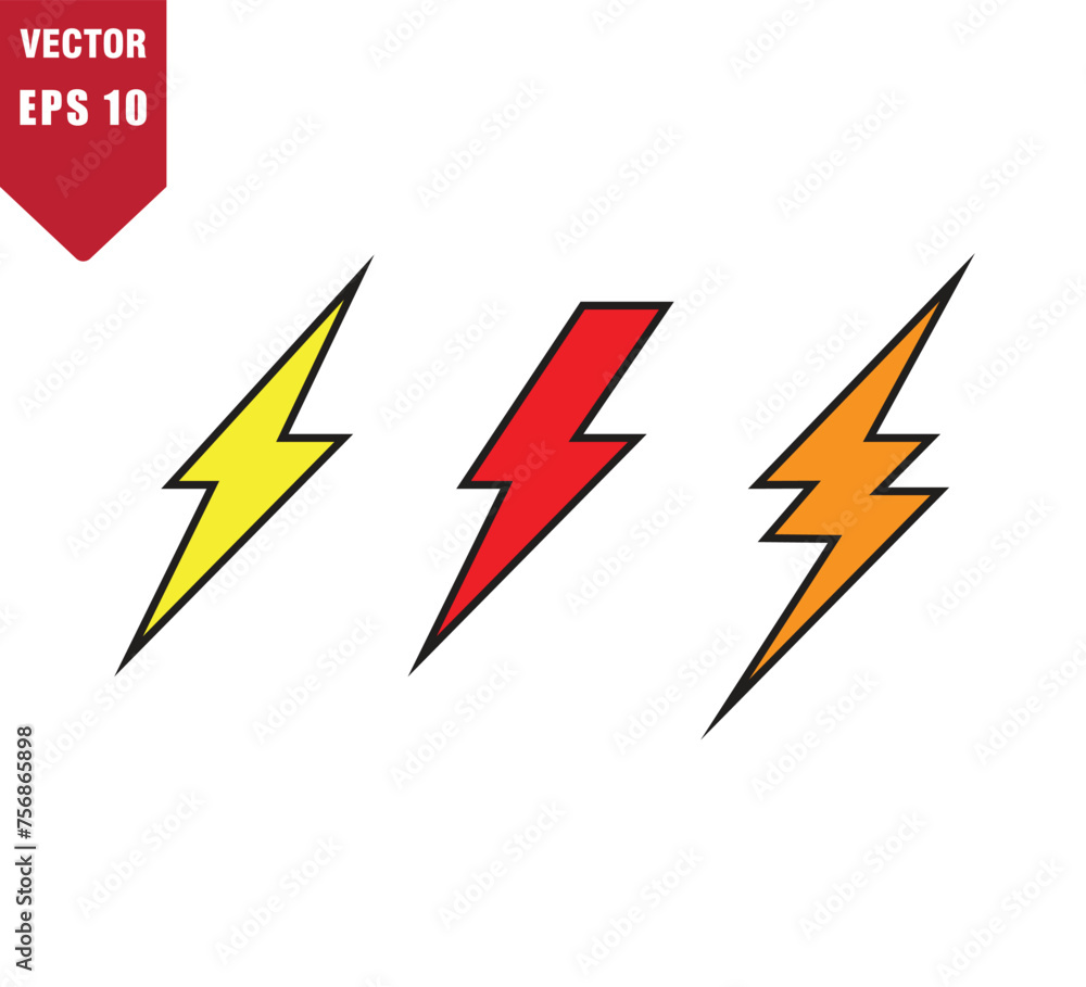 Lighting icon vector logo design template Lighting icon vector logo design template
