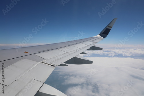 View from window of plane.