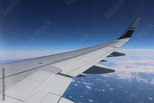 View from window of plane.