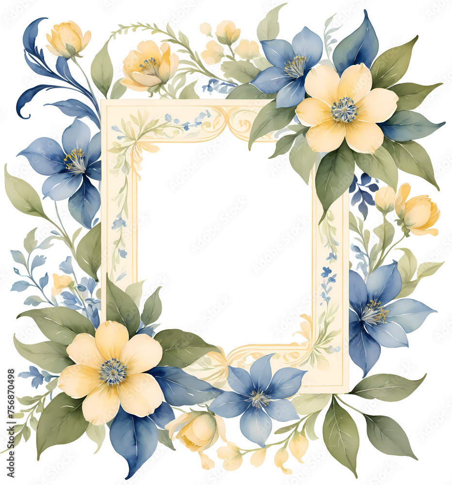 Fototapeta premium Flower templates, wedding invitation background, invitation background