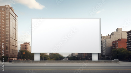 high quality blank street billboard 3d rendering high quality photo