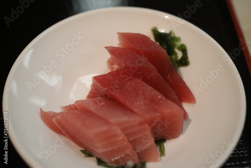 Tuna sashimi.