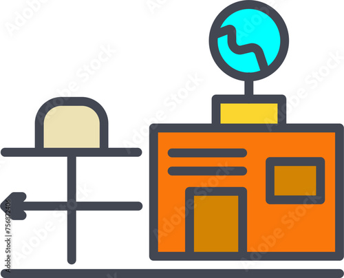 Weather Station Vector Icon