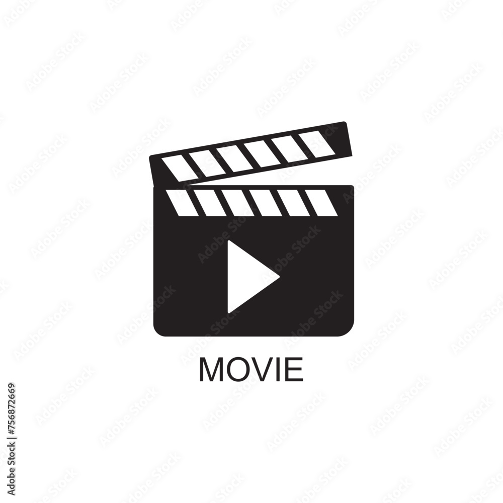 movie icon , media icon vector