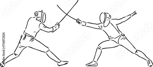 a fencing sport