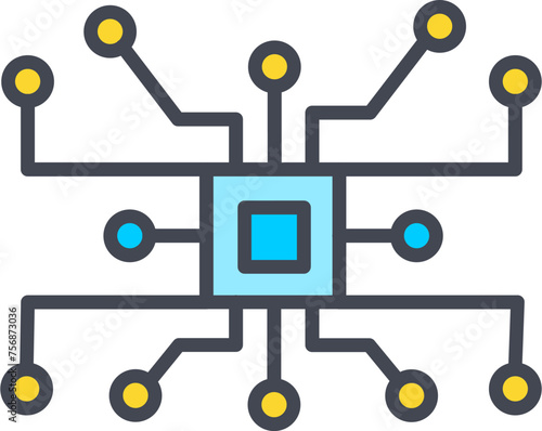 Circuit Vector Icon