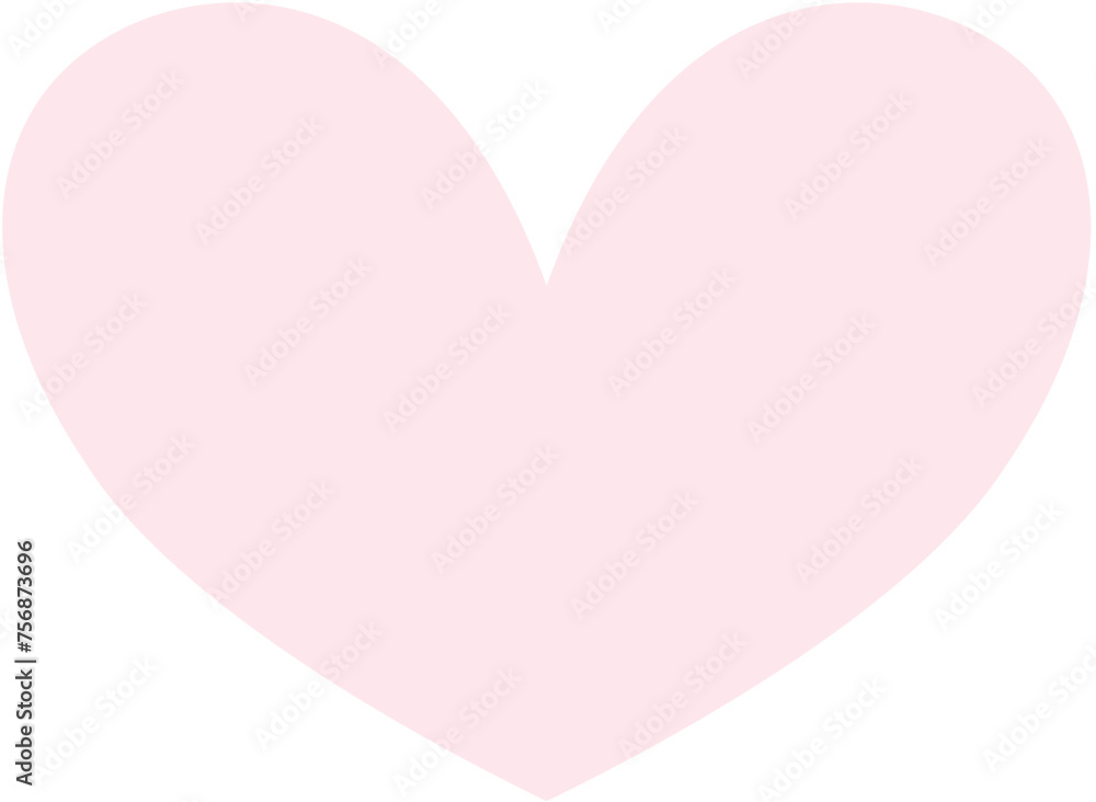 Pink Pastel Heart Shape in SVG Vector