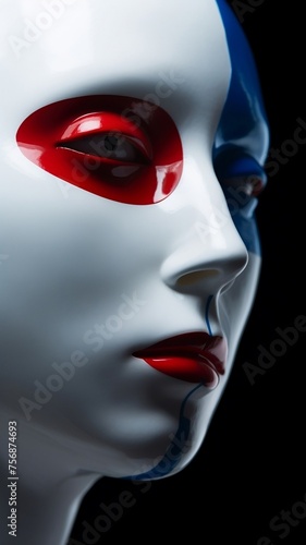 French Flag Makeup on Mannequin  © Creative Universe