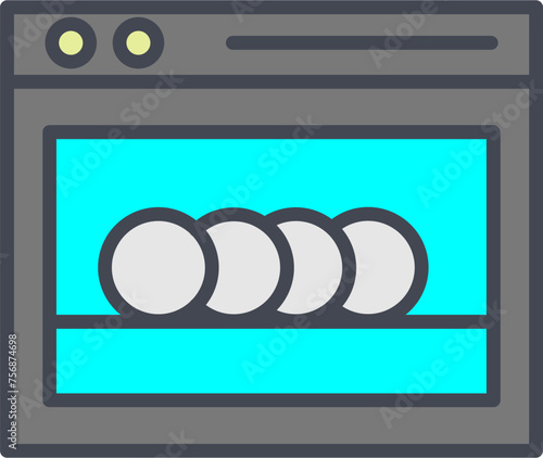 Dishwasher Vector Icon