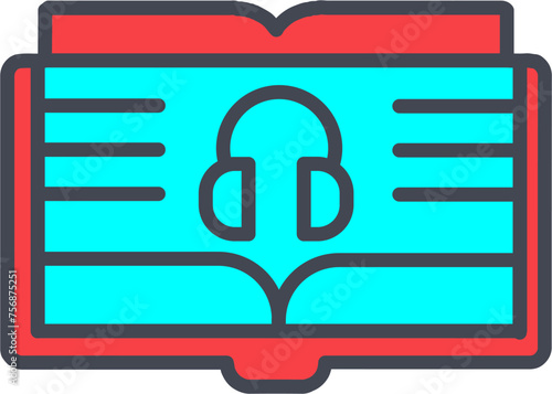 Audio Book Vector Icon