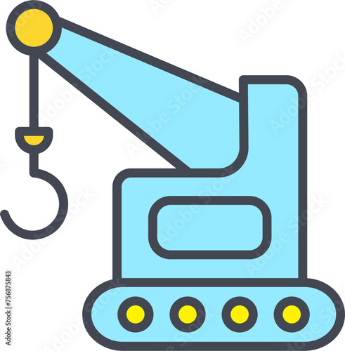 Lifter Crane Vector Icon