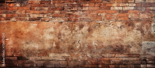 A detailed closeup image of a brown brick wall showcasing the intricate pattern of rectangular bricks, highlighting the beauty of this building material