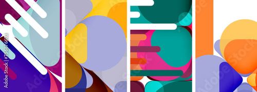 Geometric elements abstract backgrounds for wallpaper, business card, cover, poster, banner, brochure, header, website