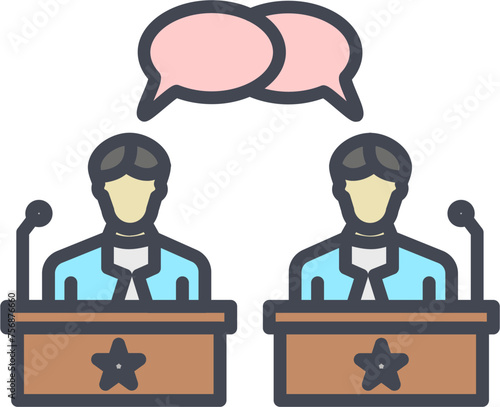 Debate Vector Icon
