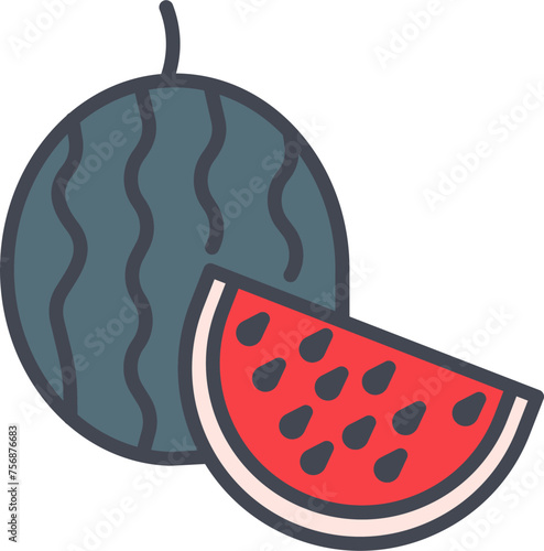 Watermelon Vector Icon