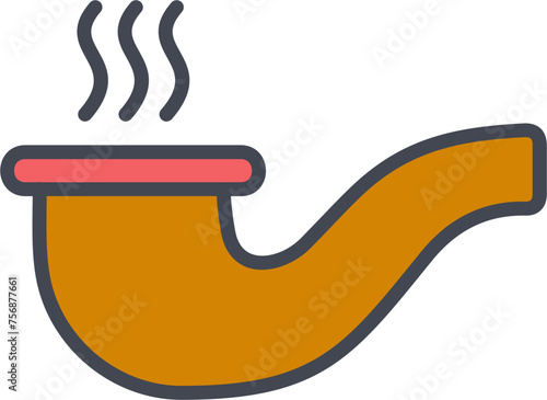 Smoking Pipe Vector Icon