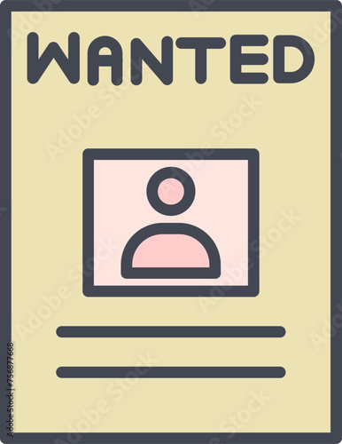 Wanted Poster Vector Icon