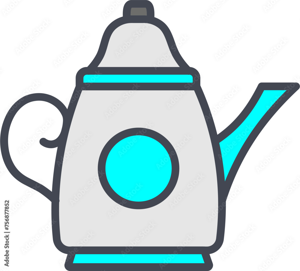 Obraz premium Teapot Vector Icon