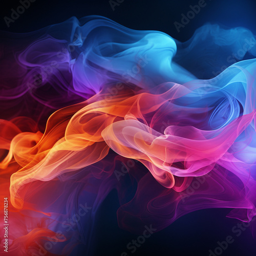 Desktop background featuring an abstract smoke wallpaper.