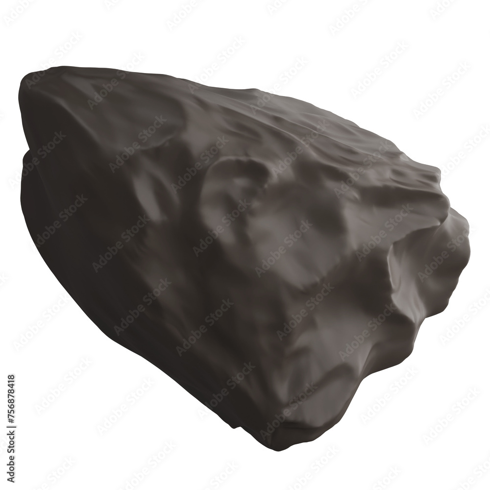 Meteoroid clipart flat design icon isolated on transparent background, 3D render astronomy and space concept Meteoroid clipart flat design icon isolated on transparent background, 3D render astronomy and space concept