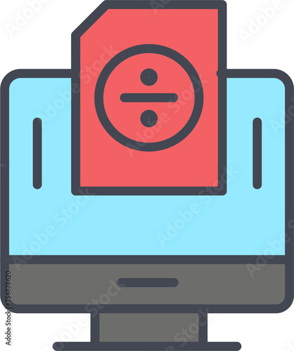 Divide Vector Icon