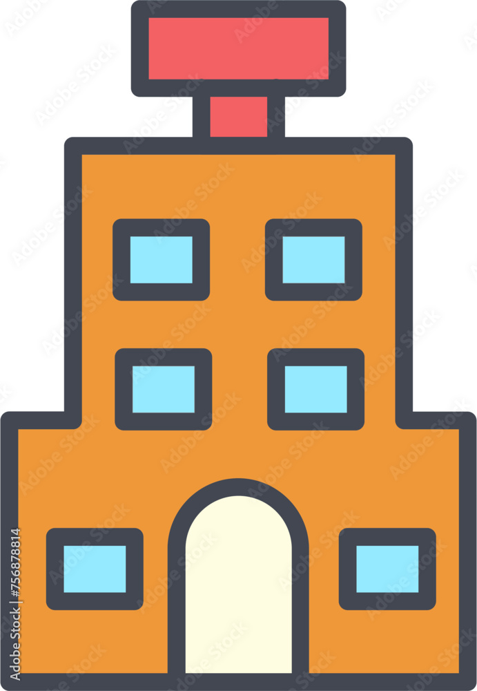 Hostel Vector Icon Hostel Vector Icon