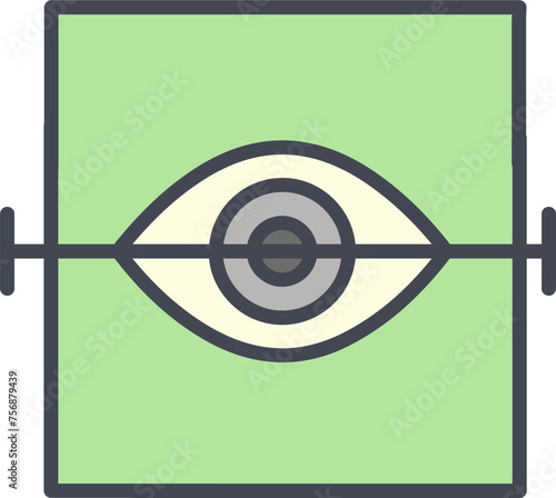 Eye Scan Vector Icon