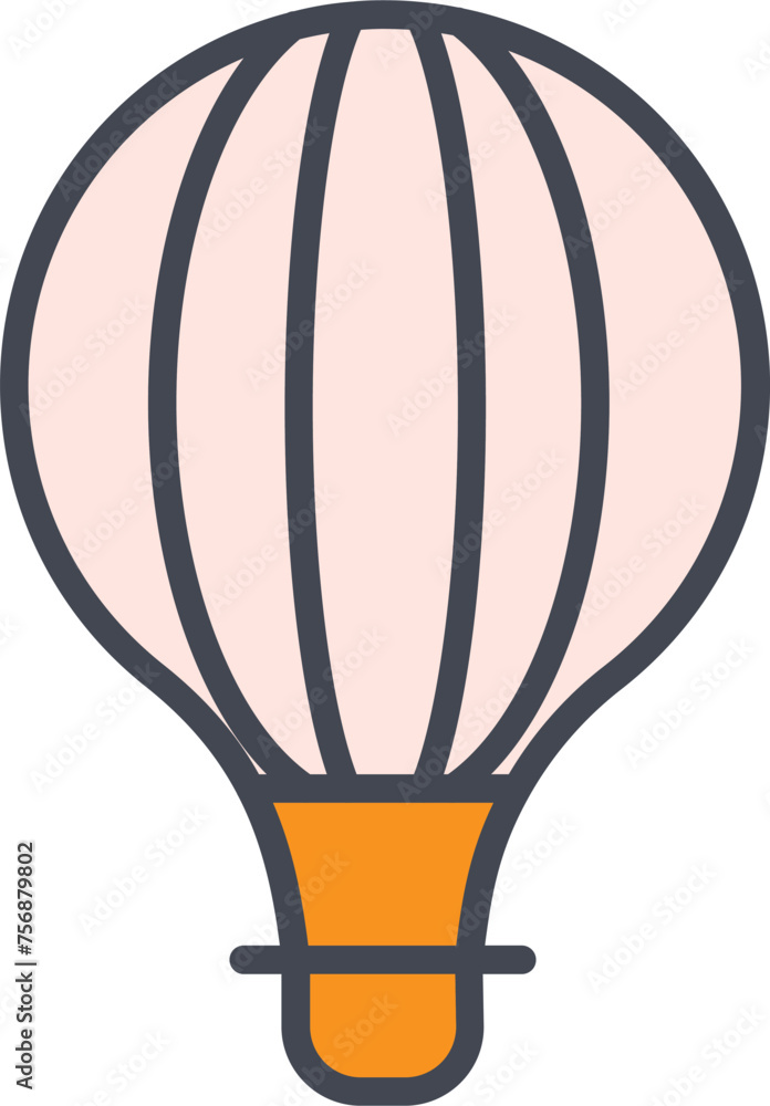 Obraz premium Hot Air Balloon Vector Icon