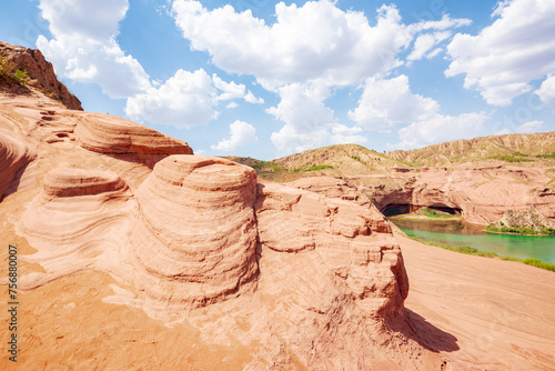 Wave Valley, Jingbian, Yulin, Shaanxi, China photo